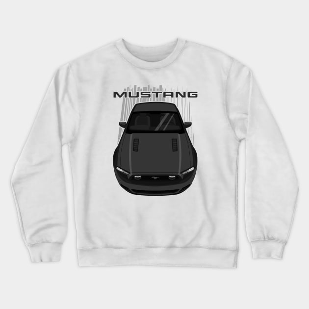 Mustang GT 2013 to 2014 - Black Crewneck Sweatshirt by V8social